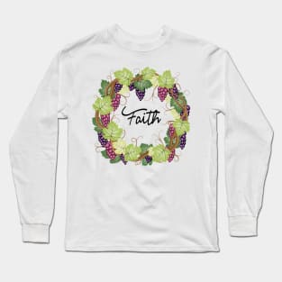 Faith - Grape Vines Long Sleeve T-Shirt